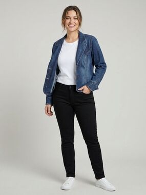 Lois Jeans Dark Wash Denim Jacket Size Large